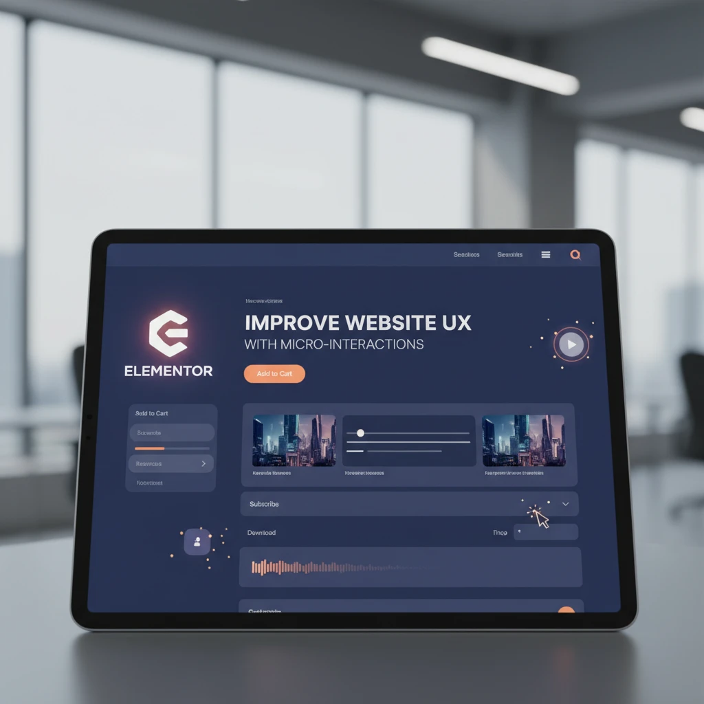 Elementor: Improve Website UX with Micro-Interactions